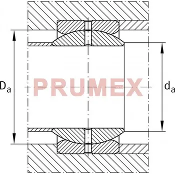 INA GE 19-ZO (GEZ 012 ES) palcové kloubové ložisko ocel/ocel
