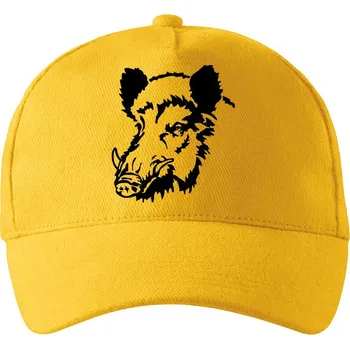 Kšiltovka Kšiltovka pro myslivce Prase divoké, Barva Žlutá, Velikost 19×11 cm , Canvas Kšiltovka Bezvatriko.cz 0534