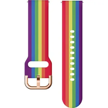 Příslušenství k chytrým hodinkám eses Sportovní silikonový řemínek - Pruhovaný, 18 mm