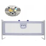 Zábrana na postel méďa 200 cm šedá