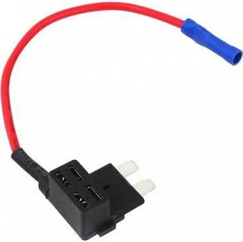 Autopojistky RACES pojistková skříňka s dvojitým slotem a kabelem, mini pojistka