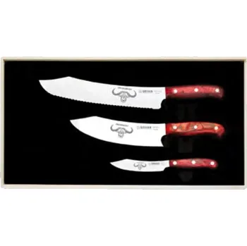 GIESSER, Exkluzivní sada tří nožů Premium Cut - Red Diamond