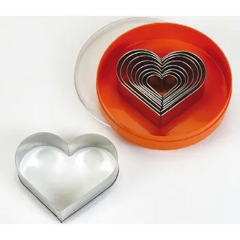 Vykrajovátko Sada vykrajovátek 9 ks, hladké srdce, SCHNEIDER