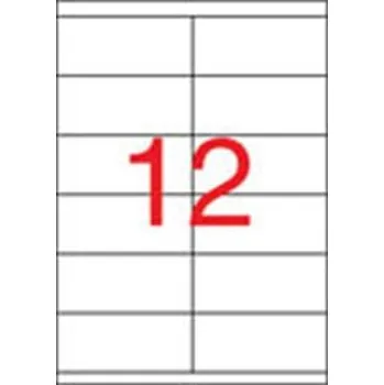 Samolepící etiketa Etiketa, ILC, 105x48 mm, dvouřadé, 6500 ks/bal., APLI