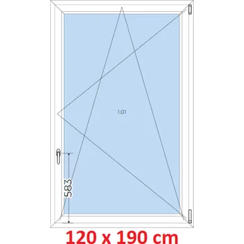 Okno Soft Plastové okno 120x190 cm, otevíravé a sklopné