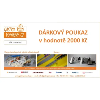 Odšťavňovač Neznačkové Dárkový poukaz v hodnotě 2000 Kč