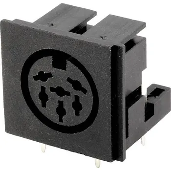 Elektrická zásuvka Connfly DS1093-07-BN60X vestavěná zásuvka zásuvka, vestavná horizontální Pólů: 6 černá 1 ks Tray