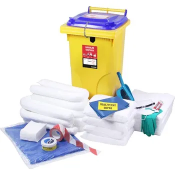 Sorbent Profesionální havarijní sorpční souprava, olejová, v uzamykatelné mobilní nádobě
