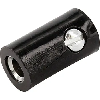 Krokosvorka econ connect HOK25SW mini kulatý konektor spojka, rovná černá 1 ks Bulk