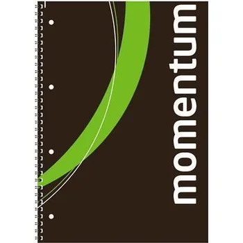 Blok na psaní "Momentum", čistý, drátěná kroužková vazba, A4, 90 listů, VICTORIA