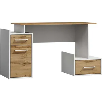 Psací stůl SIGNAL Psací stůl - B-009, dub votan/matná bílá