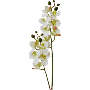 umělá květina Umělá orchidej 58,5 cm, bílá (134200 001 K03898 phalaenopsis bílý)