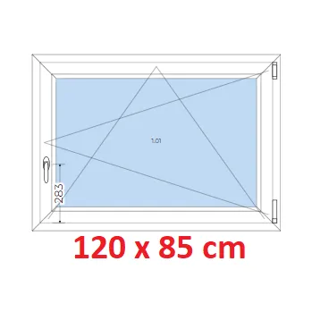 Okno Soft Plastové okno 120x85 cm, otevíravé a sklopné