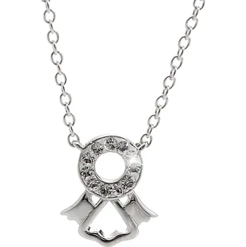Náhrdelník Ag 925 řetízek andílek se SWAROVSKI kamínky (Řetízek se SWAROVSKI kamínky)