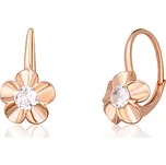 JVD Dámské stříbrné rose gold náušnice se zirkony SVLE1520XH2RO00