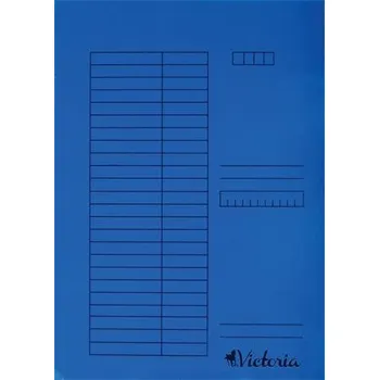 Archivační box Desky s rychlovazačem, modré, karton, A4, VICTORIA