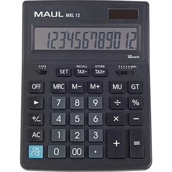 Kalkulačka Kalkulačka "MXL 12", černá, stolní, 12 číslic, MAUL 7267090