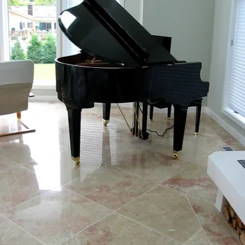 Obklad Mramor Crema Rose kartáčovaný 60x60x1,7 cm