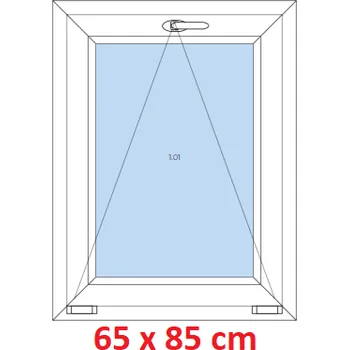 Okno Soft Plastové okno 65x85 cm, sklopné