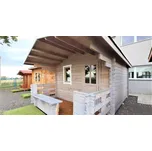Zahradní domek ELZA 3,6 x 4,8 m, 15,5 m2, přírodní borovice/smrk