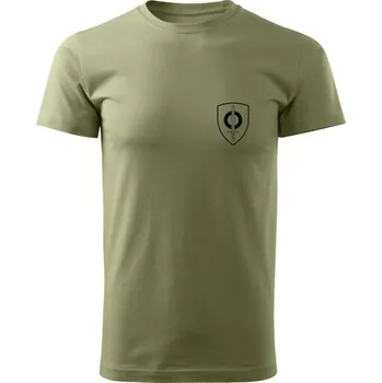 Tričko 141. zásobovací prapor (Pardubice) - simple - olivová