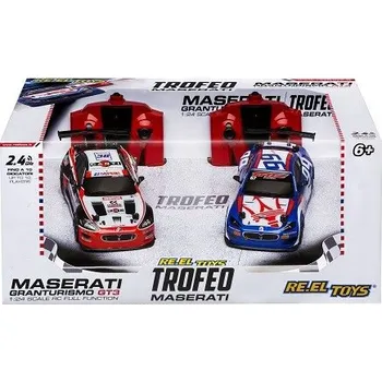 RC model auta TROFEO MASERATI 1:24, 2x sportovní auto na dálkové ovládání - RE.EL TOYS