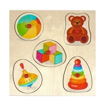 Baby puzzle dřevěné/vkládačka HRAČKY - HESS