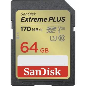 Paměťová karta SanDisk SDXC 64GB Extreme Plus 170/80 MB/s