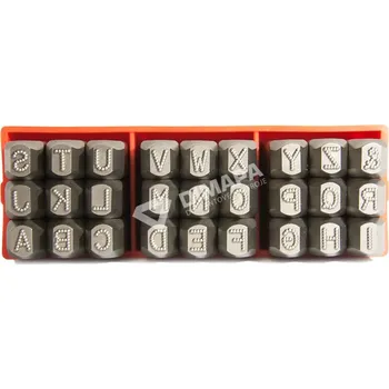Raznice ANTISTRESOVÉ raznice odlehčené do kovu PROFI - ABECEDA, razníky DIMAPA Varianta: 4 mm