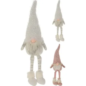 Vánoční dekorace SKŘÍTEK 63cm, nohatý, 2druhy, textil, dek.