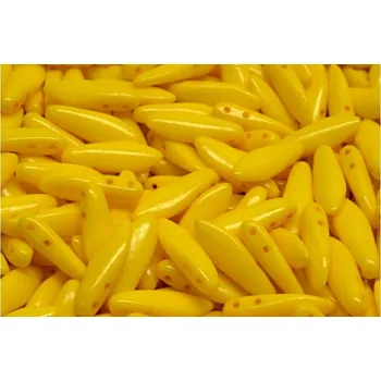 Dětské navlékací korálky Dvoudírkové jazýčky 5x16mm - č.51