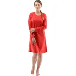 Dámská noční košile Gina červená (19133-MxEDER) M 19133-MxEDER Možnost vrácení zboží ZDARMA do 120 dnů!