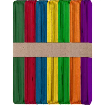 kreativní sada DP Craft Dřívka jumbo barevné 60 ks