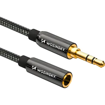 Audio kabel Wozinsky prodlužovací AUX kabel 3,5mm jack (M) / 3,5mm jack (F) / 3m