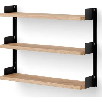 Komoda New Works Police Tea Shelf, oak/black