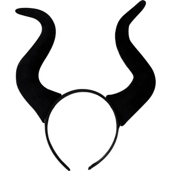 Karnevalový kostým Čelenka s rohy - Kroucené černé