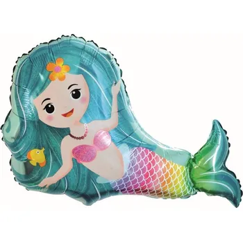 Balónek Fóliový balonek mořské panny, 66x47 cm