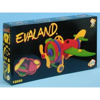 Pěnové puzzle 3D/stavebnice LETADLO - EVALAND