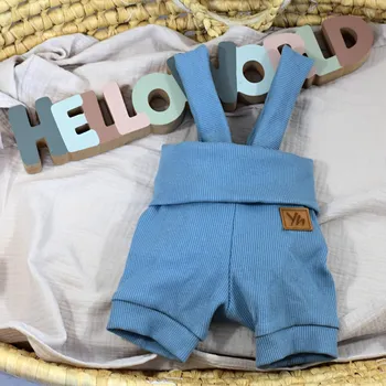 Yháček Kraťasy s traky a vysokým pasem Yháček, Steel blue Velikost: 62