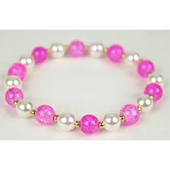 Náušnice UNI Náramek pružný vz. 3 Barva: jasně růžová