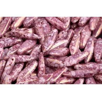 Dětské navlékací korálky Dvoudírkové jazýčky 5x16mm - č.43