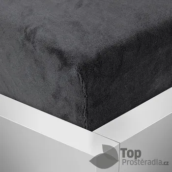Prostěradlo Mikroplyšové prostěradlo 90x200 Elegance - Černá