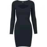 Krátké šaty z Urban Classics - Ladies Cut Out Dress - Ženy - černá