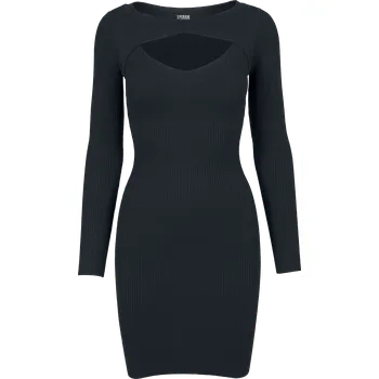 Dámské šaty Krátké šaty z Urban Classics - Ladies Cut Out Dress - Ženy - černá