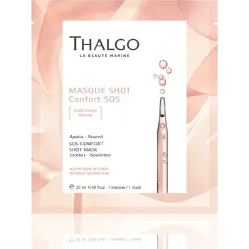 Pleťová maska THALGO Shot Mask Mořská plátýnková maska pro zklidnění Cold Cream Marine