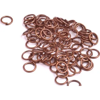 Korálek Spojovací kroužky staroměď 5 mm