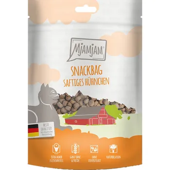 Krmivo pro kočku 4x125g MjAMjAM Snackbag kuřecí