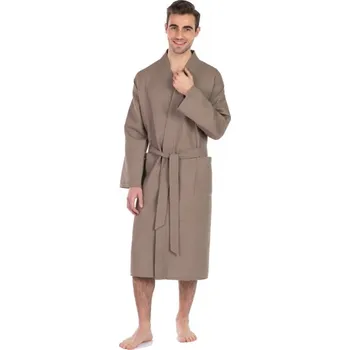Dámský župan Framsohn Unisex kimono župan, šedohnědá Velikost: M