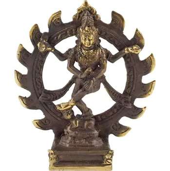 Soška Shiva Nataraja kov 13 cm patina 02