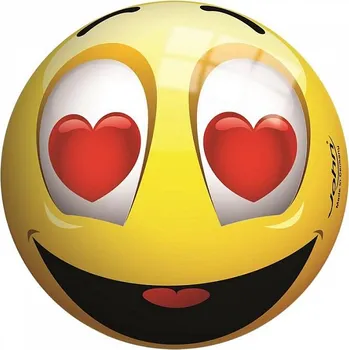 Míč Veselý obličej 13 cm Žlutá